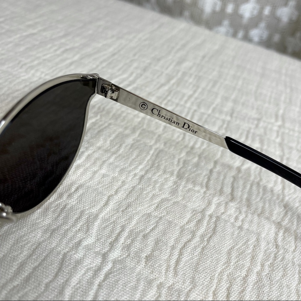 CHRISTIAN DIOR Sunglasses Marble Silver w/case NWT - Picture 13 of 16